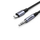[CLEARANCE] UGREEN Lightning to 3.5mm Male AUX Audio Cable MFi Stereo 48KHz for Car, Phone, Headphones (Black) (1M) | 70509