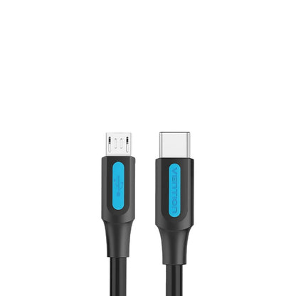 [CLEARANCE] Vention USB 2.0 C Male to Micro-B Male 2A Data Cable with High Speed Interface for Camera, Computer, Smartphones, MP3 (Available in 1M, 1.5M) | COVBF, COVBG