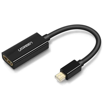 UGREEN 1080P 60Hz Mini DisplayPort DP to HDMI Gold-Plated Converter Cable Plug and Play for Display, Projector, TV (Black, White) | 10460, 10461