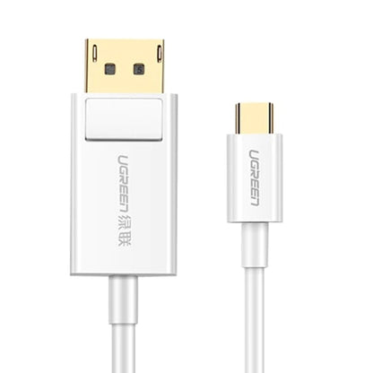 [CLEARANCE] UGREEN 4K 30Hz USB-C Male to DisplayPort DP Male to Male Audio / Video Cable for PC Laptops and TV Monitor Display (1.5M) (White, Black) | 40420, 50994