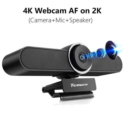 Tenveo Tevo VA300C UHD 4K Video Camera with Electronic Pan, Tilt, 4x Zoom USB Webcam for Conferences, Live Streaming
