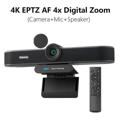 Tenveo Tevo VA300C UHD 4K Video Camera with Electronic Pan, Tilt, 4x Zoom USB Webcam for Conferences, Live Streaming