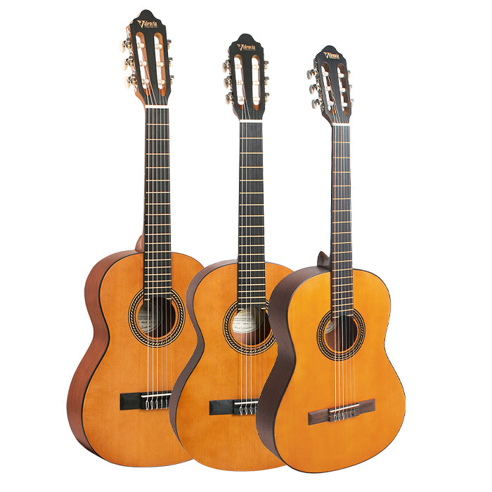 Valencia 200 Series Classical 1/2, 3/4, Full Size Acoustic Guitar Natural with Matte Satin Finish, 6 String Nylon, 19 Frets for Student Musicians, Beginner Players | VC20