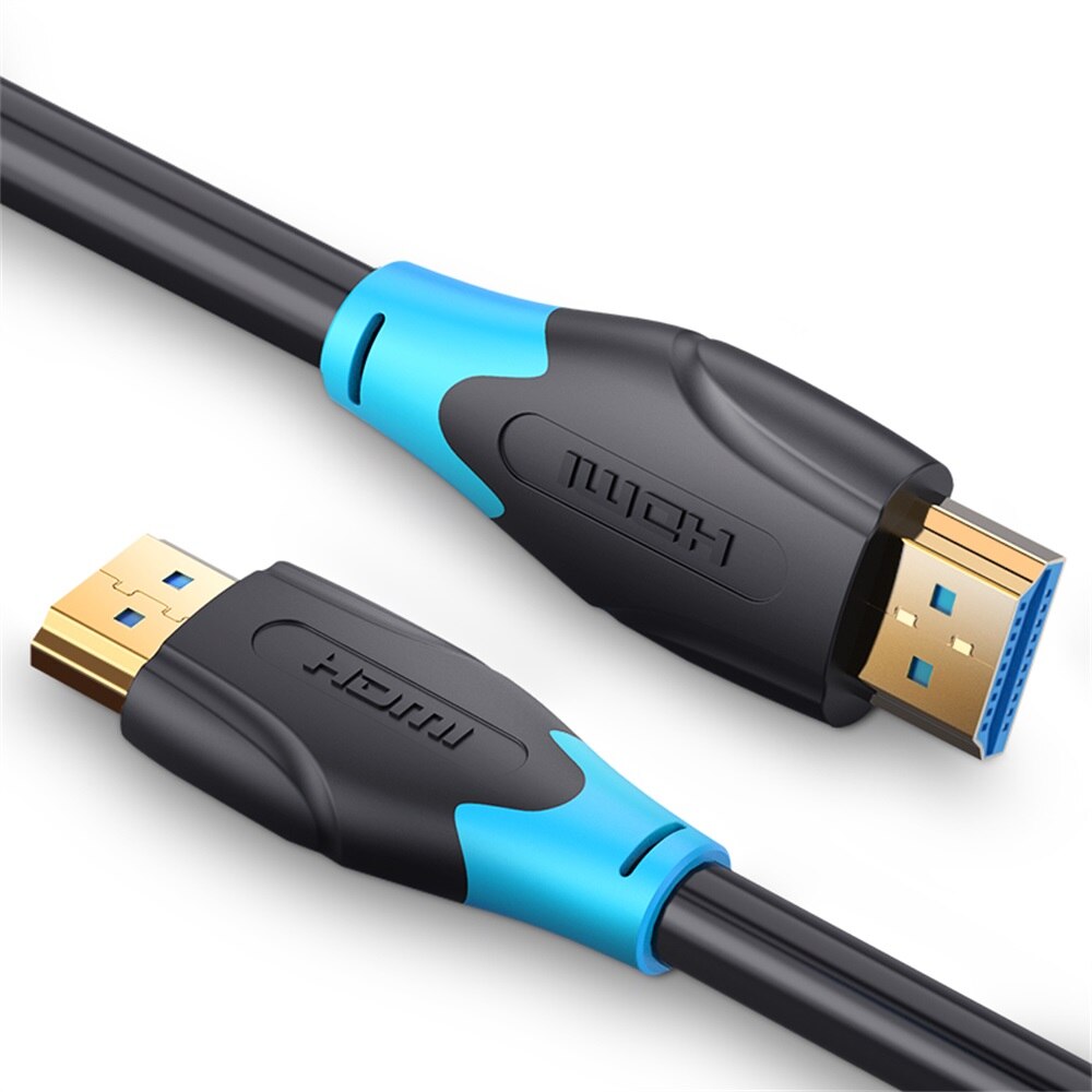 Vention FHD 4K 60Hz High-Speed HDMI Male to Male Gold-Plated Video Cable (AAGB) with 18Gbp Bandwidth Support, Mirror and Extended Mode for TV, Monitors, PC, Laptops (Available in 0.5M, 1M, 1.5M, 2M, 3M, 5M and 10M)