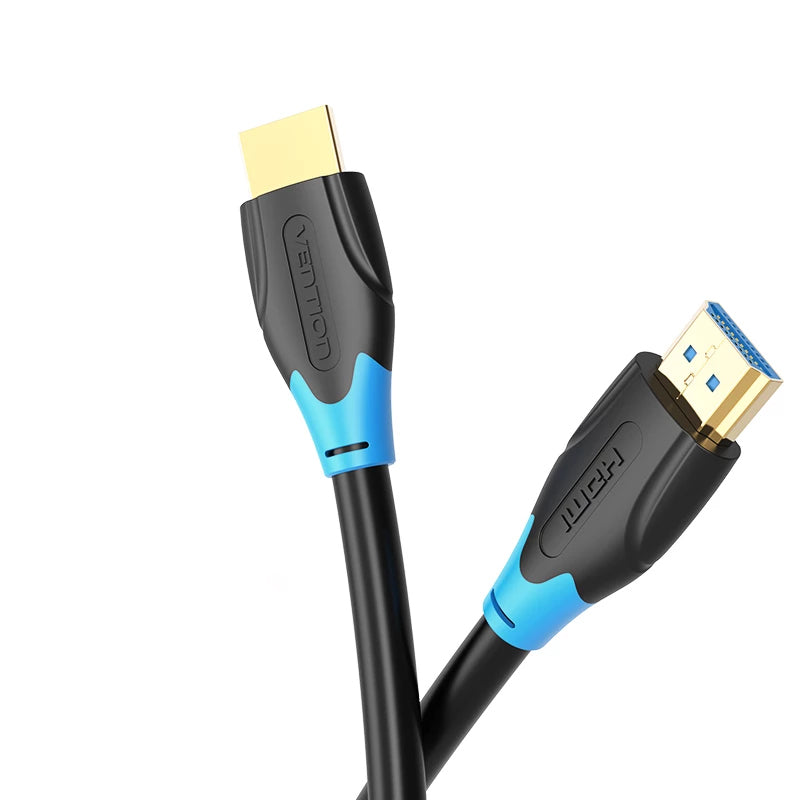 Vention FHD 4K 60Hz High-Speed HDMI Male to Male Gold-Plated Video Cable (AAGB) with 18Gbp Bandwidth Support, Mirror and Extended Mode for TV, Monitors, PC, Laptops (Available in 0.5M, 1M, 1.5M, 2M, 3M, 5M and 10M)