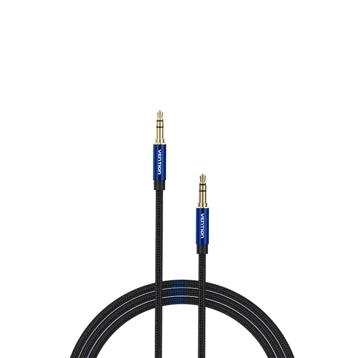 Vention 3.5mm Male to Male High Quality AUX Audio Cable 29AWG for Laptop, Car Stereos, Headphones, Smartphone (Blue) (0.5M, 1M, 1.5M, 2M, 3M, 5M) | BAWL