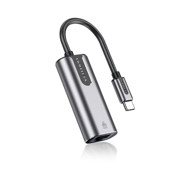 [CLEARANCE] Vention USB Type-C 3.1 Male to RJ45 Female 0.15-Meter 1000Mbps Gigabit Ethernet Adapter for Laptops, Gaming Consoles, TV Box | CFNHB