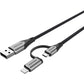 VENTION USB 2.0 to 2 in 1 Micro USB and Lightning Cable 480 Mbps Fast Charging Cable (0.5M, 1M) | CQH |