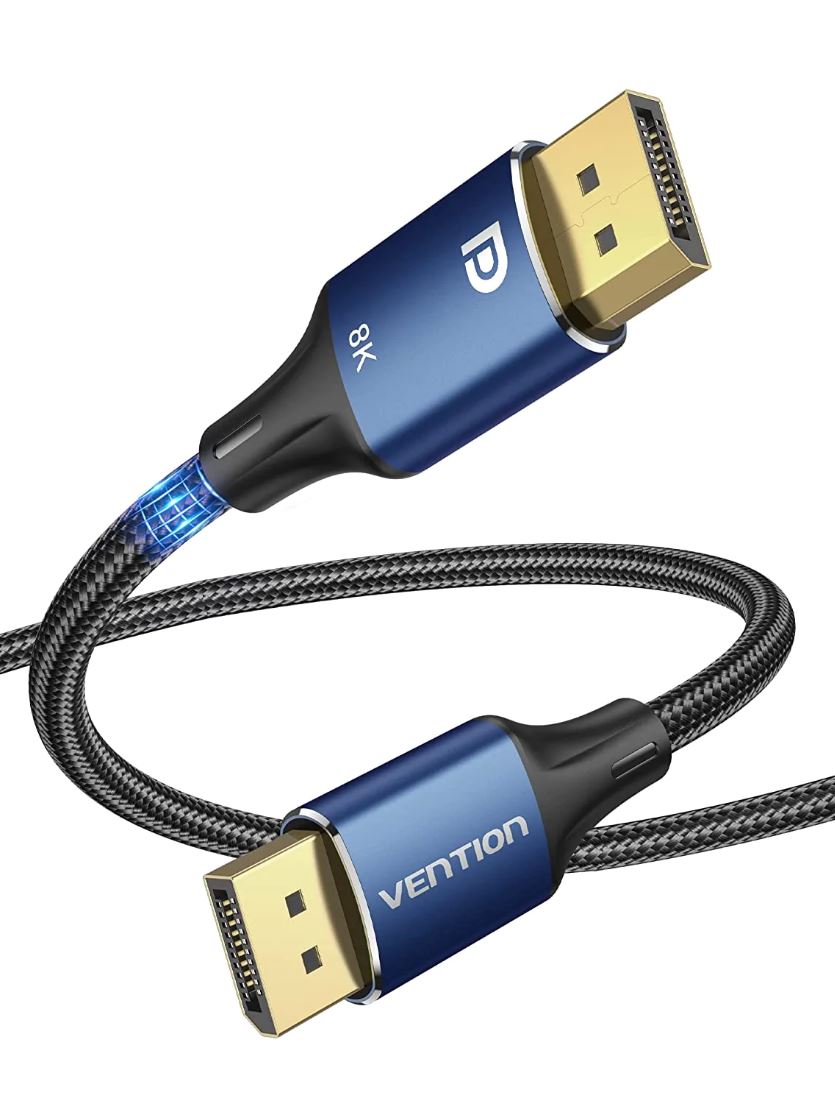 [CLEARANCE] Vention DisplayPort Male to Male Cable 8K 32.4Gbps 8K@60Hz Ultra High Speed for Laptop, Television, Computer, Monitor (5M) | HCEL