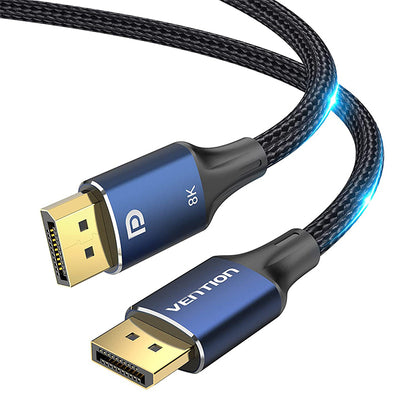 [CLEARANCE] Vention DisplayPort Male to Male Cable 8K 32.4Gbps 8K@60Hz Ultra High Speed for Laptop, Television, Computer, Monitor (5M) | HCEL