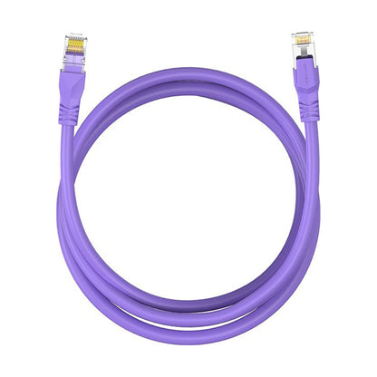 [CLEARANCE] Vention CAT6A RJ45 Ethernet Network SFTP Flexible Patch Cable with Up To 1000Mbps Transmission Speed for Home and Industrial Networking (Purple)(25M) | IBMVS