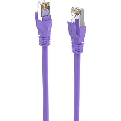 [CLEARANCE] Vention CAT6A RJ45 Ethernet Network SFTP Flexible Patch Cable with Up To 1000Mbps Transmission Speed for Home and Industrial Networking (Purple)(25M) | IBMVS