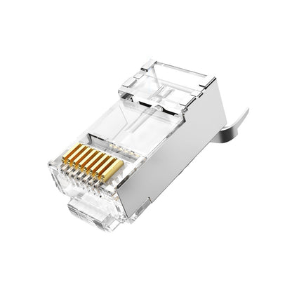 Vention CAT7 FTP RJ45 Transparent Modular Network Connector Plug for Smoother Gaming, Stable Streaming, and Faster Download (10 Pack) | IDER0-10