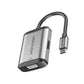 Vention 4-In-1 Type-C Hub to HDMI. VGA, USB 3.0 Charging Power Delivery 1080P 30Hz for Laptop, Desktop, Tablet, Phone, (Gray) | TFAHB