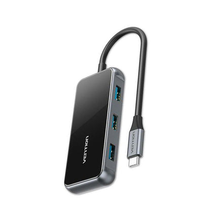 [CLEARANCE] Vention 5-in-1 USB-C Hub to 4K HDMI, USB 3.0 Ports, Fast Charging Power Delivery PD Multifunctional Adapter Dock for Laptop, Tablet and Phones (0.15M) | TFBHB