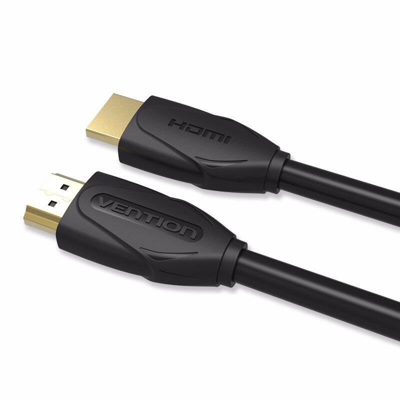 Vention High Speed UHD 4K 60Hz HDMI 2.0 Male to Male Gold-Plated HD Video Cable with 3D Support for TVs, Monitors, Laptops, PC (Available in 1M, 1.5M, 2M, 3M and 5M) | VAA-B04