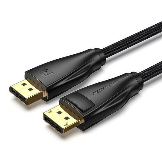 Vention Cotton Braided DisplayPort Male to Male Cable DP Gold Plated 8K 60Hz (HCC) (Available in Different Lengths)