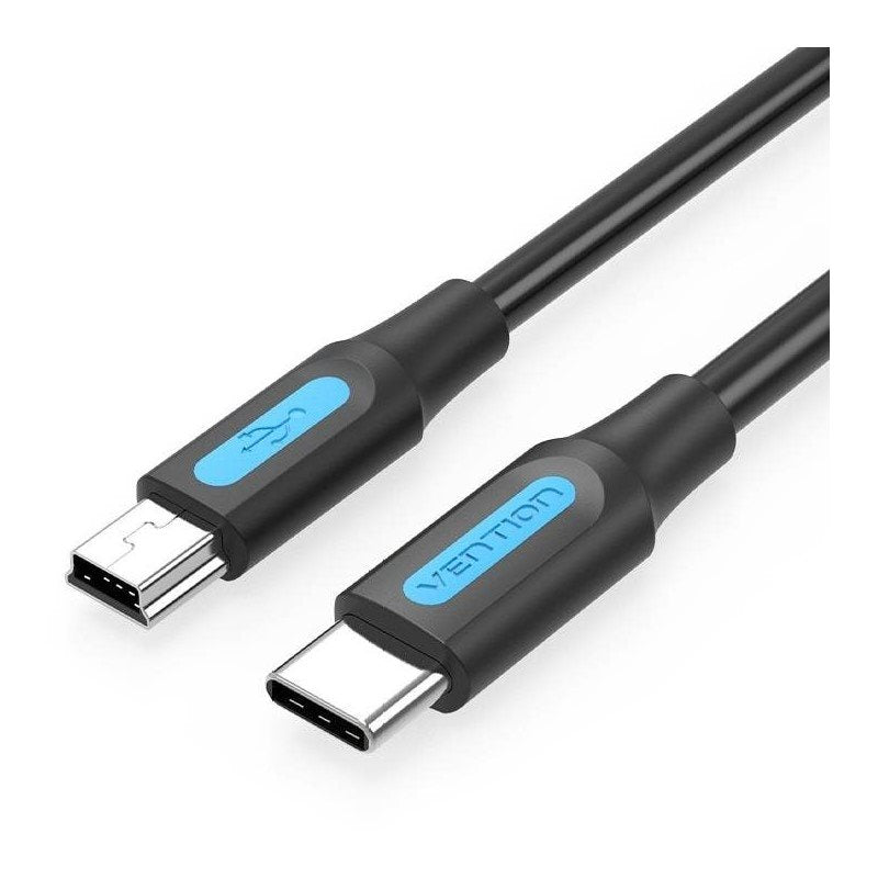 Vention USB 2.0 C Male to Mini-B Male 2A USB Cable 480Mbps (COW) (Available in Different Lengths)