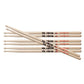 Vic Firth American Classic 7A 4-Pack Hickory Wood Tip Drumsticks with Medium Tapers for Drums and Percussion | P7A.3-7A.1