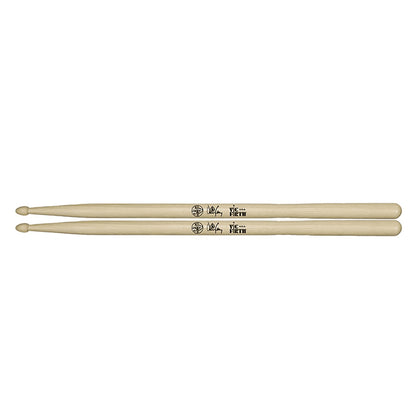 Vic Firth SDC Danny Carey Signature Hickory Tear Drop Drumstick with Short Taper for Drums and Percussion