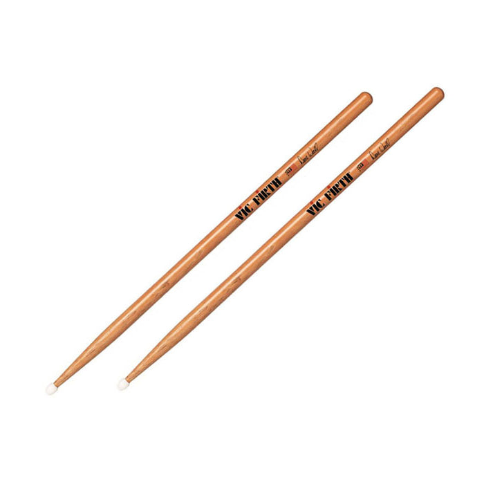 Vic Firth SDW2N Dave Weckl Signature Evolution Model Paint Hickory Tear Drop Nylon Tip Drumsticks with Medium Taper for Drums and Cymbals
