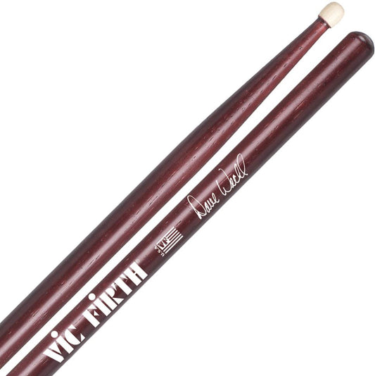 Vic Firth SDW Dave Weckl Signature Paint Hickory Barrel Tip Drumsticks with Medium Taper for Drums and Cymbals
