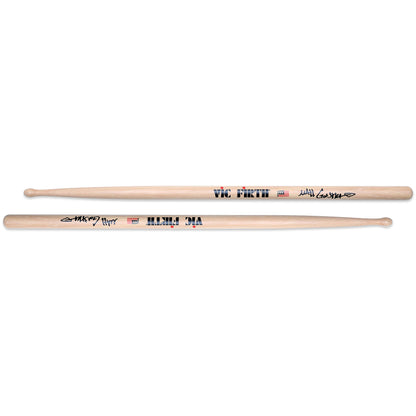Vic Firth SGAR Matt Garstka Signature Lacquer Hickory Blended Tip Drumsticks with Medium Taper for Drums and Cymbals