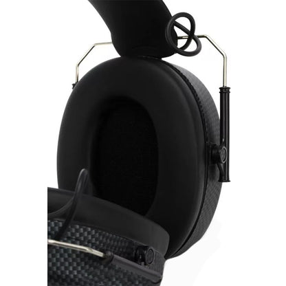 Vic Firth SIH2 Stereo Noise Isolation Padded Headband Headphones Safety Hearing Protection with 32ohm, 50mm Dynamic Speaker Mylarcon, 3.5/6.3mm Jack Adapter for Drummers