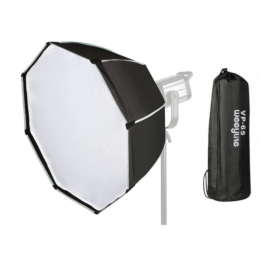 Viltrox Weeylite VP-65 65cm Foldable Octagonal Parabolic Softbox with 41cm Depth, Silver Inner Coating, External Diffuser and Carrying Bag for Weeylite Ninja 400 LED SpotLight