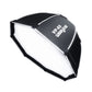 Viltrox Weeylite VP-65 65cm Foldable Octagonal Parabolic Softbox with 41cm Depth, Silver Inner Coating, External Diffuser and Carrying Bag for Weeylite Ninja 400 LED SpotLight