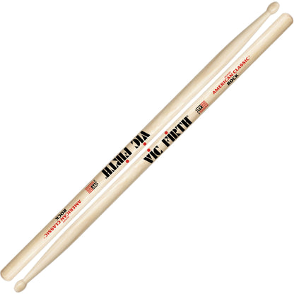 Vic Firth ROCKN American Classic Hickory Wood Oval Tip Rock Drumsticks (Pair) Drum Sticks for Drums and Percussion (Wood, Nylon Tip)