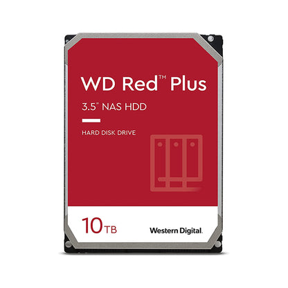 Western Digital WD Red Plus 3.5" 10TB 12TB NAS System SATA HDD Hard Disk Drive with 5400RPM Disk Speed and 256MB Disk Cache for Business and Office PC Computer WD101EFBX WD120EFBX