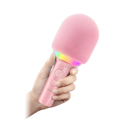 [CLEARANCE] Fifine AmpliSing E2 Wireless Karaoke Microphone with Built-In Speaker, Voice Changer Presets and 5hr Rechargeable Battery for Live Performance (Black)