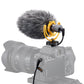 Godox VS-MIC Compact Cardioid Condenser On-Camera Mini Shotgun Microphone with Rycote Mount, 3.5mm TRS AUX Output, and Anti-Environmental Noise Windscreen Filters Plug & Play for Camera, Mobile Devices & Recorders