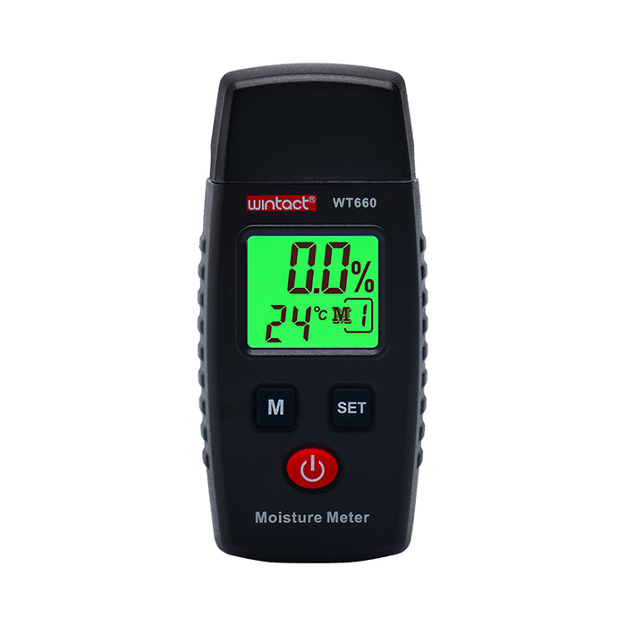 Wintact by Benetech WT660 Digital Wood Moisture Tester with Two Pins and LCD Backlight Display