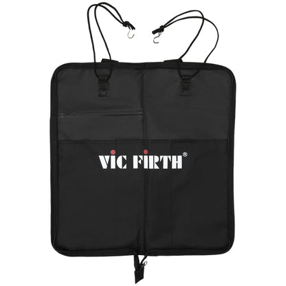 Vic Firth Basic Stick Bag Nylon Carrying Case for Drumsticks, Drum Brushes, and Percussion Mallets (Holds 12 Pairs of Sticks plus 2 Extra Accessory Pockets)