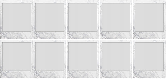 Film instantané FUJI Instax Square - Cadre Marbre blanc - Pack 10 photos