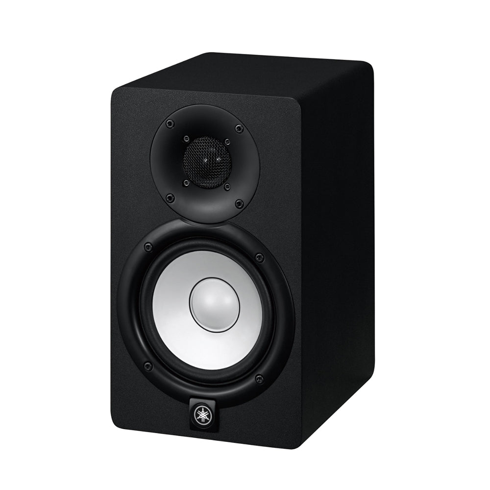 Yamaha HS5 HS5W 5" 70W 2-Way Bass Reflex Powered Studio Monitor Passive Speaker with Bi-Amplified Nearfield Monitoring, XLR 3 Pin and 3.5mm TRS AUX Inputs and Room and High Trim Controls for Audio Production and Recording (Black, White)