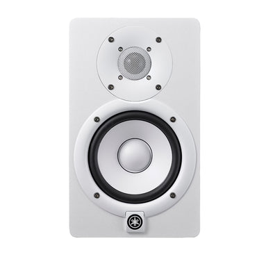Yamaha HS5 HS5W 5" 70W 2-Way Bass Reflex Powered Studio Monitor Passive Speaker with Bi-Amplified Nearfield Monitoring, XLR 3 Pin and 3.5mm TRS AUX Inputs and Room and High Trim Controls for Audio Production and Recording (Black, White)