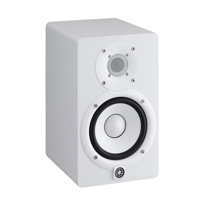 Yamaha HS5 HS5W 5" 70W 2-Way Bass Reflex Powered Studio Monitor Passive Speaker with Bi-Amplified Nearfield Monitoring, XLR 3 Pin and 3.5mm TRS AUX Inputs and Room and High Trim Controls for Audio Production and Recording (Black, White)
