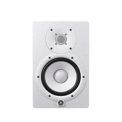 Yamaha HS7 HS7W 6.5" 95W 2-Way Bass Reflex Powered Studio Monitor Passive Speaker w/ Bi-Amplified Nearfield Monitoring, XLR 3 Pin and 3.5mm TRS AUX Inputs and Room and High Trim Controls for Audio Production and Recording (Black, White)