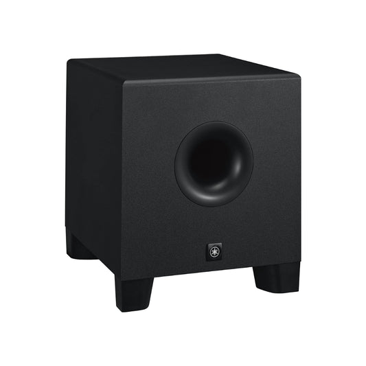 Yamaha HS8S 8" 150W 2-Way Bass Reflex Powered Subwoofer Speaker with Extensive XLR and TRS Input Connectors and PHASE Switch for Audio Production and Recording (Black)