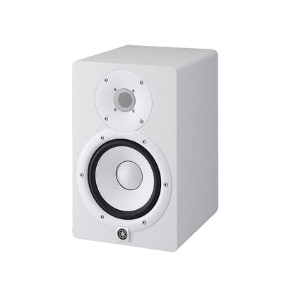 Yamaha HS8 8" 120W 2-Way Bass Reflex Powered Studio Monitor Passive Speaker with Bi-Amplified Nearfield Monitoring, XLR 3 Pin and 3.5mm TRS AUX Inputs and Room and High Trim Controls for Audio Production and Recording (Black, White)