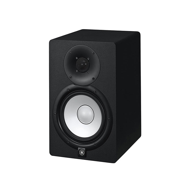 Yamaha HS8 8" 120W 2-Way Bass Reflex Powered Studio Monitor Passive Speaker with Bi-Amplified Nearfield Monitoring, XLR 3 Pin and 3.5mm TRS AUX Inputs and Room and High Trim Controls for Audio Production and Recording (Black, White)