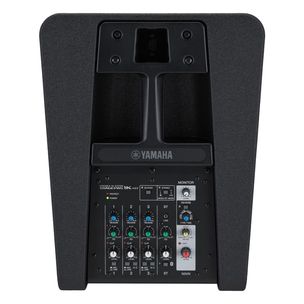 Yamaha STAGEPAS 1K Mk. II 1100W Portable PA Speaker System with 12" Subwoofer, Built-In 10pcs 1.5" Line Array Speakers, Knob Controls for EQ Equalizer, Bluetooth Connectivity and Built-In 3-Channel Mixer | STAGEPAS 1K MK2