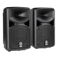 Yamaha STAGEPAS 400BT 8" 400W 2-Way Bass Reflex Passive PA Speaker System with 8-Channel Detachable Mixer, Bluetooth and Hi-Z Switch, Onboard Feedback Suppressor, Reverb Footswitch and Stereo / Mono Input