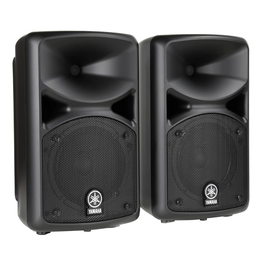 Yamaha STAGEPAS 400BT 8" 400W 2-Way Bass Reflex Passive PA Speaker System with 8-Channel Detachable Mixer, Bluetooth and Hi-Z Switch, Onboard Feedback Suppressor, Reverb Footswitch and Stereo / Mono Input