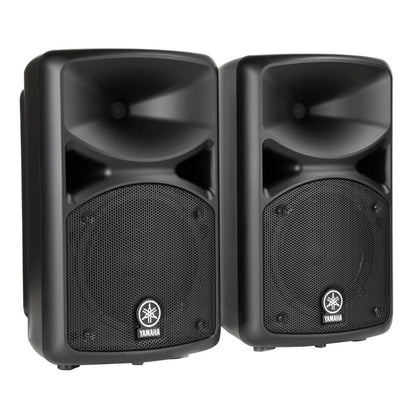 Yamaha STAGEPAS 400BT 8" 400W 2-Way Bass Reflex Passive PA Speaker System with 8-Channel Detachable Mixer, Bluetooth and Hi-Z Switch, Onboard Feedback Suppressor, Reverb Footswitch and Stereo / Mono Input
