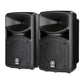 Yamaha STAGEPAS 400BT 8" 400W 2-Way Bass Reflex Passive PA Speaker System with 8-Channel Detachable Mixer, Bluetooth and Hi-Z Switch, Onboard Feedback Suppressor, Reverb Footswitch and Stereo / Mono Input