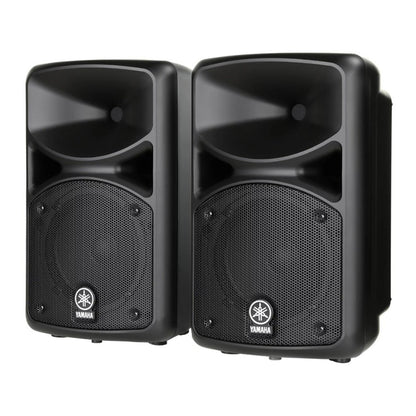 Yamaha STAGEPAS 400BT 8" 400W 2-Way Bass Reflex Passive PA Speaker System with 8-Channel Detachable Mixer, Bluetooth and Hi-Z Switch, Onboard Feedback Suppressor, Reverb Footswitch and Stereo / Mono Input